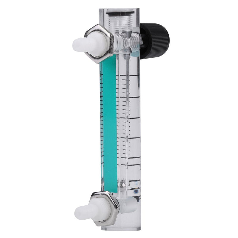 LZQ-5 Flow Meter 2.5 - 25 L/min Acrylic Plastic and Metal Flow Meter with Control Valve for Oxygen, Air, Gas