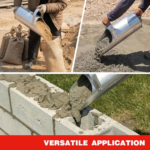 Sandbag Filler with Handle, Iron Sand Funnel Scoop Manual