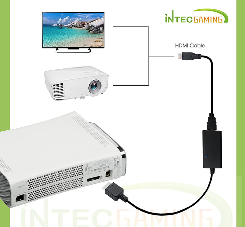 HDMI Cable for Original Xbox 360 Console, Xbox 360 to HDMI Aadapter with Component Signal Output (Better Image), HD Converter