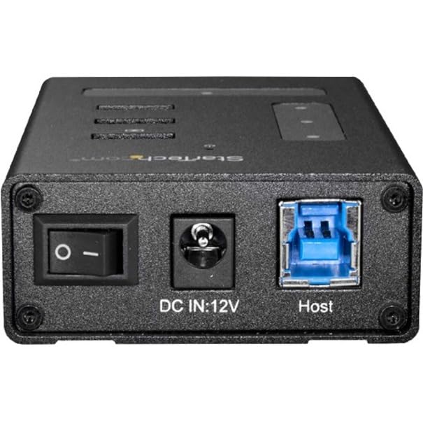 4 Port USB Hub - USB A to 1 x USB C and 3 x USB A - Mountable - Industrial - Powered USB Hub - USB Port Expander - USB 3.0 Hub 4 port 3x USB-A + 1x USB-C