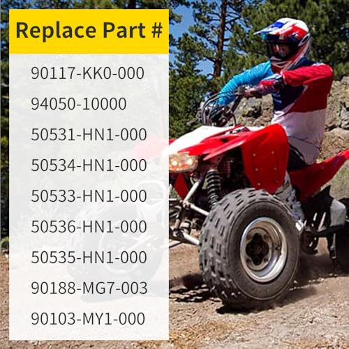 Engine Motor Mounts Bolts Spacers Brackets Compatible with Honda TRX400EX TRX400X 400EX 1999-2014