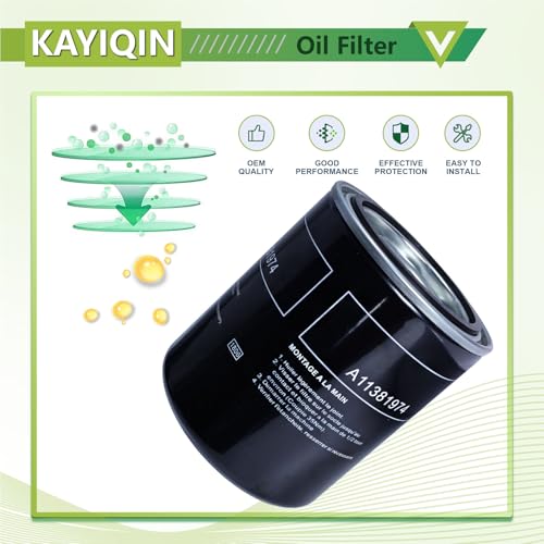 A11381974 KAYIQIN Oil Filter Compatible with L30/37/45/50 Air Compressor, Replacement Part ZS1166973