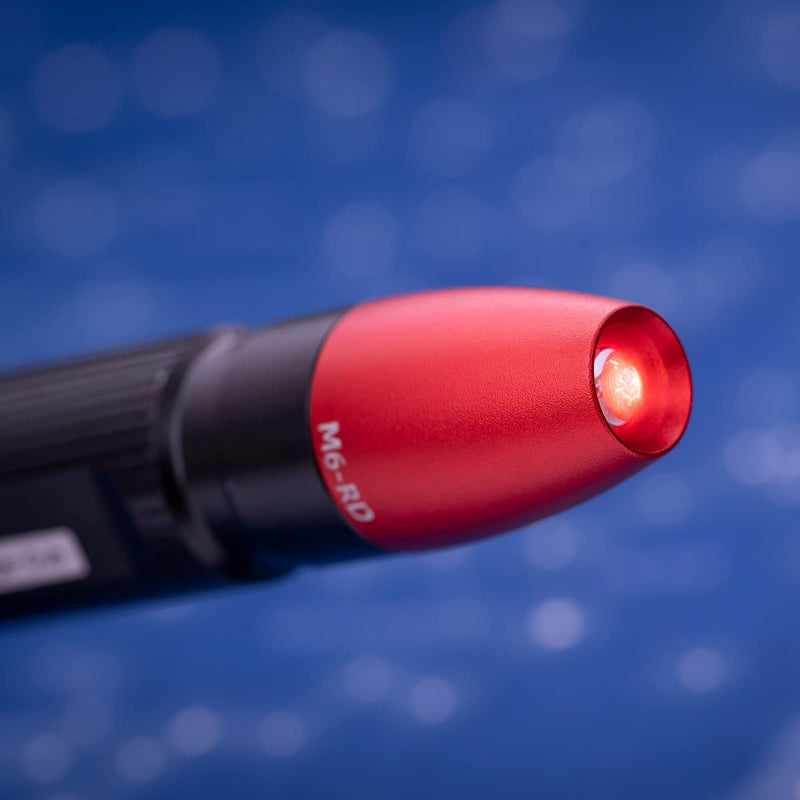 Weltool M6-RD Red LED Dark Adjustment Penlight for Pilots Watching Navigation Charts, HGN Tests, SFST and ARIDE to Dry Reviews, Pocket Pen Light with Clip for Doctors and Veterinarians