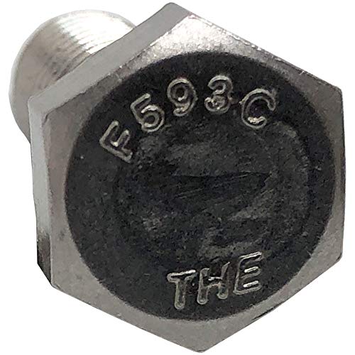 1/2" x 5" - 304-STAINLESS Steel Bolts, Nuts & WASHERS - 18-8 HEX Head Bolt - 304 Grade. General Purpose Bolts + Nuts + Washers - Full Thread Tap Bolts (10) 10