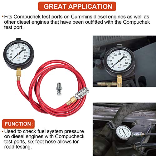 TU-32-20 - 0 to 300 psi Compuchek Fuel System Pressure Tester Gauge