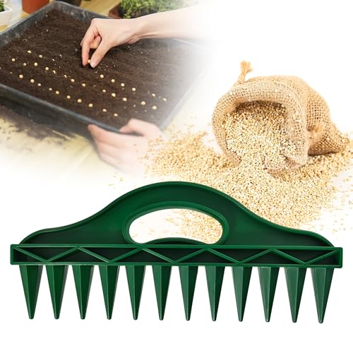 Planting Circle + Row Seeder Bundle – Garden Spacing Tool for Containers & Row Planting, Easy Garden Layout for Pots & Beds