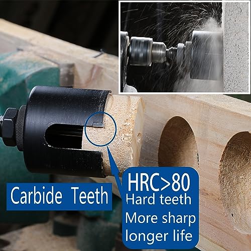 4-1/4 inch Dia Deep Carbide Tipped Hole Saw, 2.36” Cutting Depth for Multiple Material Hardy Plank MDF Wall Tile 10X More cuts 5X More Faster 4-1/4"(108mm)