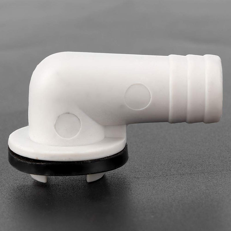 Denkerm Right Angel Outlet Connector, Drain Drain ABS Material Air Conditioning Discharge Tool Air Conditioner Drain Air Conditioners