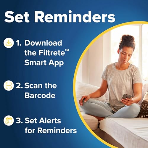 Filtrete 20x20x1 Air Filter MERV 5, 6-Pack AC Furnace HVAC, MPR 300 Basic Dust Defense, Pleated Electrostatic, Removes Lint