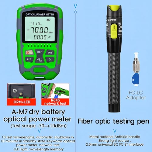 Fiber Optic Tool Kit, 10-in-1 Fiber Termination Tool Kit FTTH Fiber Tool