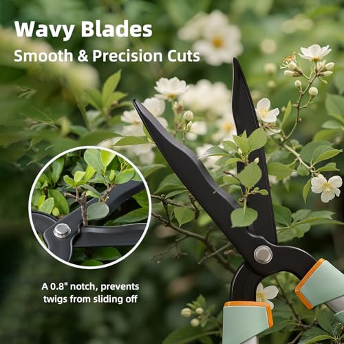 PrunePro® Extendable Hedge Shears Lightweight Ultra Sharp Blade for Bushes