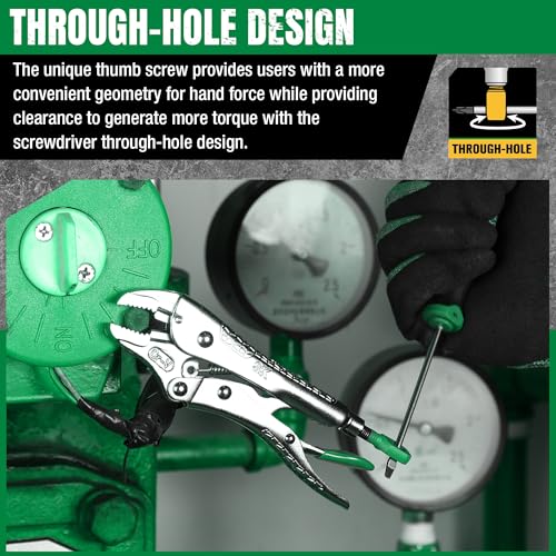 SK 5-Piece Locking Pliers Set, Long Nose & Curved Jaw Vice Grips 5-Piece Set