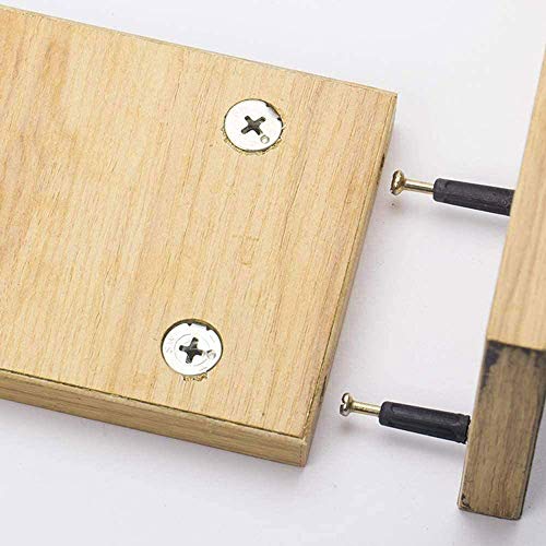 50 Sets Furniture Connecting Cam Lock Fittings with Dowel Cam Lock Connectors Furniture Fastener Screws Nut for Wardrobe and Cabinet (Pack of 2) One Size (Pack of 2)