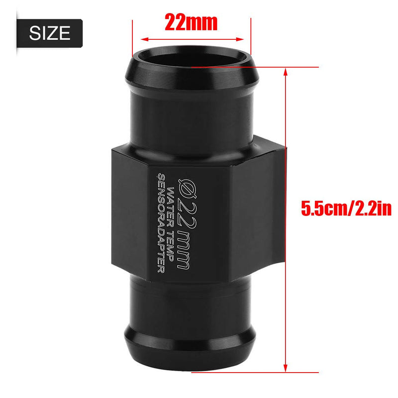 for Inline Water Temp Sensor Adapter Gorgeri Motorcycle Water Temp Temperature Joint Pipe Hose Sensor Gauge Adapter Water Temperature Sensor Adapter Meter Gauge Joint Pipe Radiator Adaptor(18mm) 18mm