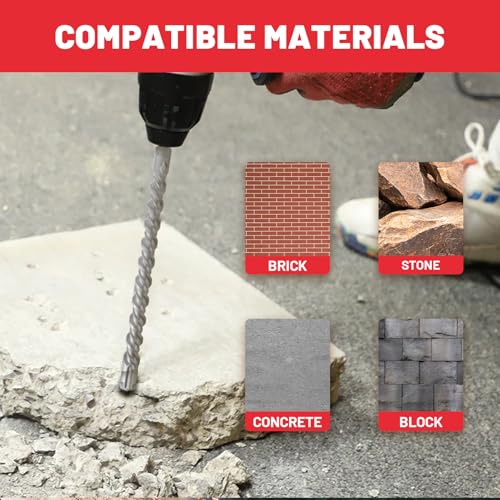 ZKH 1-1/8" x18" SDS Plus Rotary Hammer Drill Bit, 4 Cutter Crossed-Tipped, Wide Double Flute, Precise Fast Drilling, 40CR, Carbide Tipped SDS Plus Bit for Brick, Stone, Concrete 1-1/8" x16" x18" 1-1/8" x16" x18"