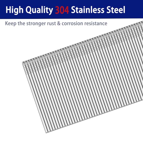 HW HAMWOO 16 Gauge Finish Nails of 304 Stainless Steel,1-3/4",2000Pcs 1-3/4"---2000pcs