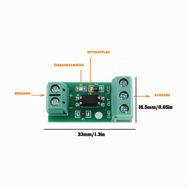 The Lord of the Tools 4X 1 Channel PC817 Optocoupler Isolation Module (3-5V) Suitable for Signal Isolation of Photoelectric Insulators