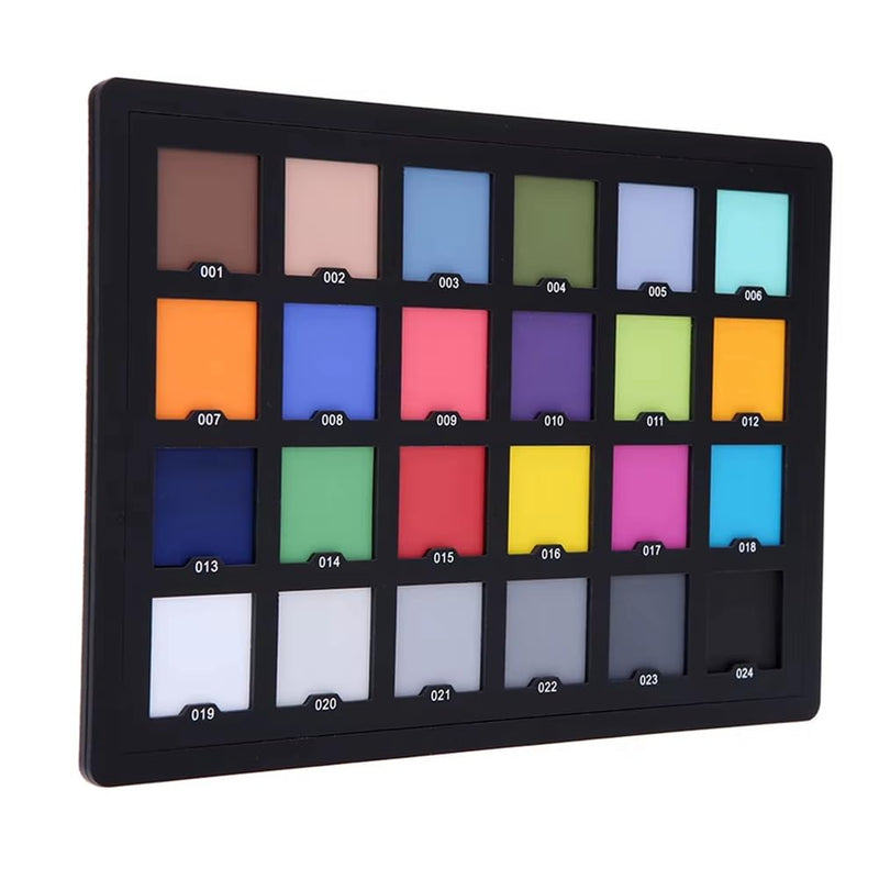 Color test card for superior digital color correction for color balance in photo.