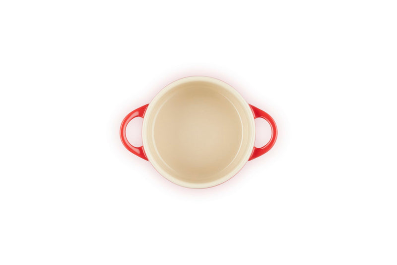 Le Creuset Stoneware Mini Round Cocotte, 8 oz., Cerise 8 Oz.