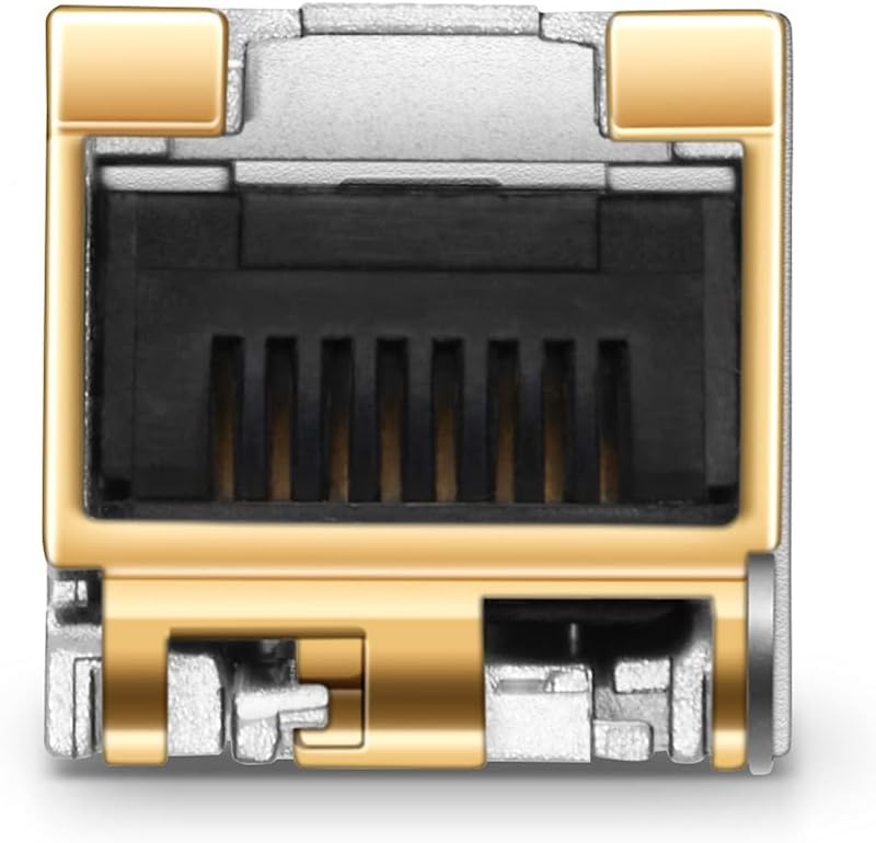 QSFPTEK 10GBASE-T SFP+ to RJ45 Module, 10Gb Ethernet Copper RJ-45, 10 Gigabit Mini gbic Networking Transceiver Compatible with HPE BladeSystem 813874-B21, up to 30m