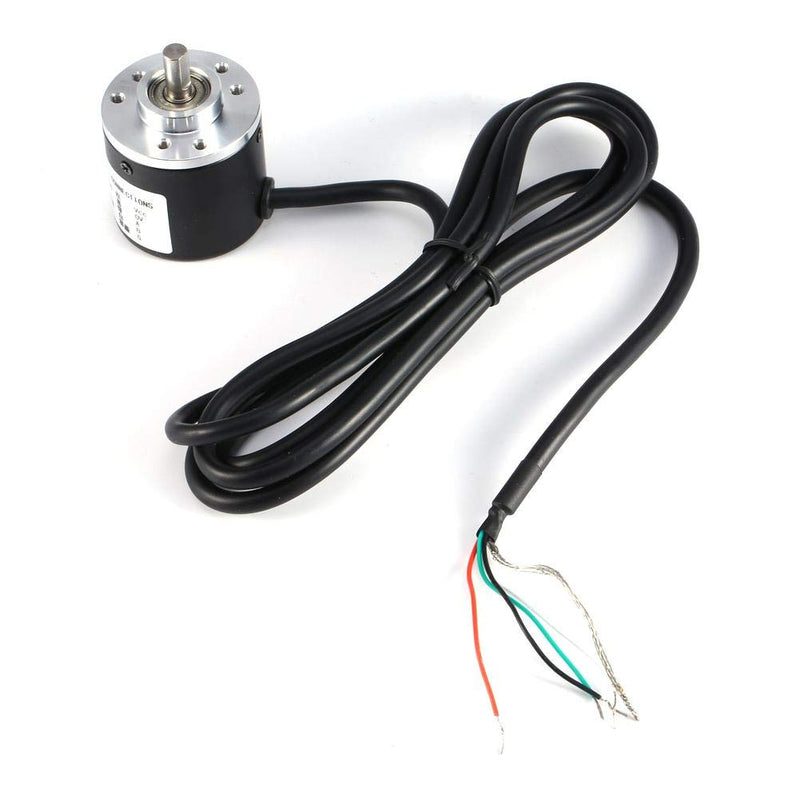 600P/R incremental rotary encoder, incremental rotary encoder module, 600P/R photoelectric incremental rotary encoder 5V - 24V AB 2 - phase shaft 6mm