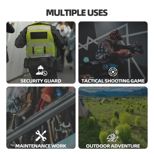 RUNCL Utility Belt, Simple Waist Pack or 10-in-1 Modular Tool Belt for Airsoft, Hiking, Camping and Outdoor Use Jungle Camo