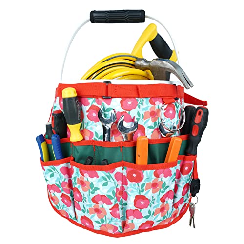 MELOTOUGH Bucket Caddy Organizer, Women Safety Work Gloves,Work Gloves for Gardening,Yard,Warehouse