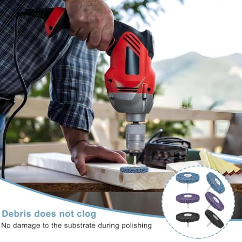 Pack of 6 CSD Disc, 100 mm, Coarse Cleaning Disc, Polishing Disc, CBS Sanding Disc, Cleaning Disc Set for Paint, Rust, Oxidation, Cleaning and Removing (Blue, Purple, Black)
