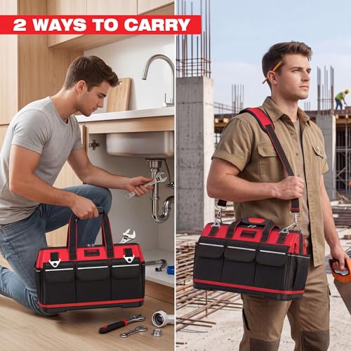Thalirem 17-Inch Heavy-Duty Tool Bag with Multi-Pocket Organizer L