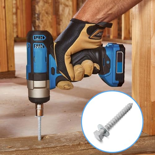 100 Pcs 3/8" x 3" Lag Bolts for Wood Lag Screws with Washers Bulk 100 3/8" X 3"
