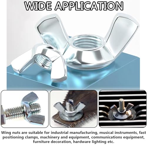 590PCS Wing Nuts& Flat Washers-SAE