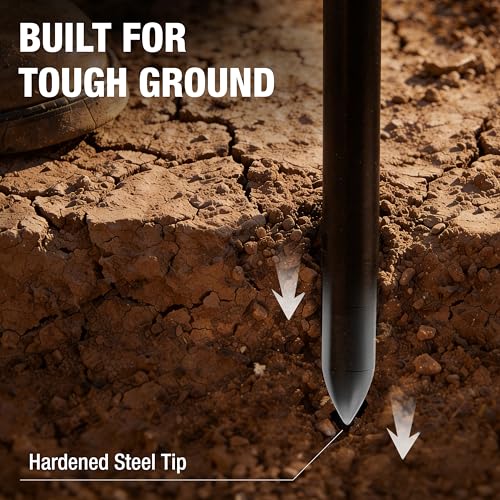 HOMESTEAD 36-Inch Soil Probe Rod with wide T handle, Comfortable Grip for Locating underground pipes and septic tanks 36 Inch