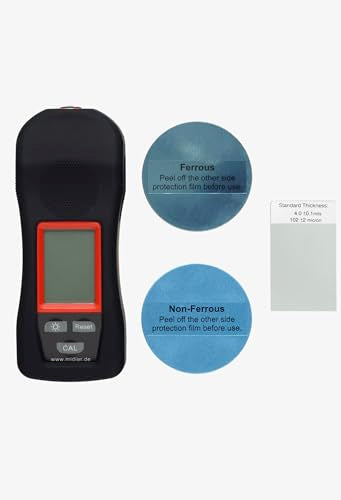 ETARI Paint Coating Meter MD-07 for Iron and Aluminum Bodies, Coating Thickness Gauge, Paint Gauge, Paint Thickness Gauge with Self-Calibration