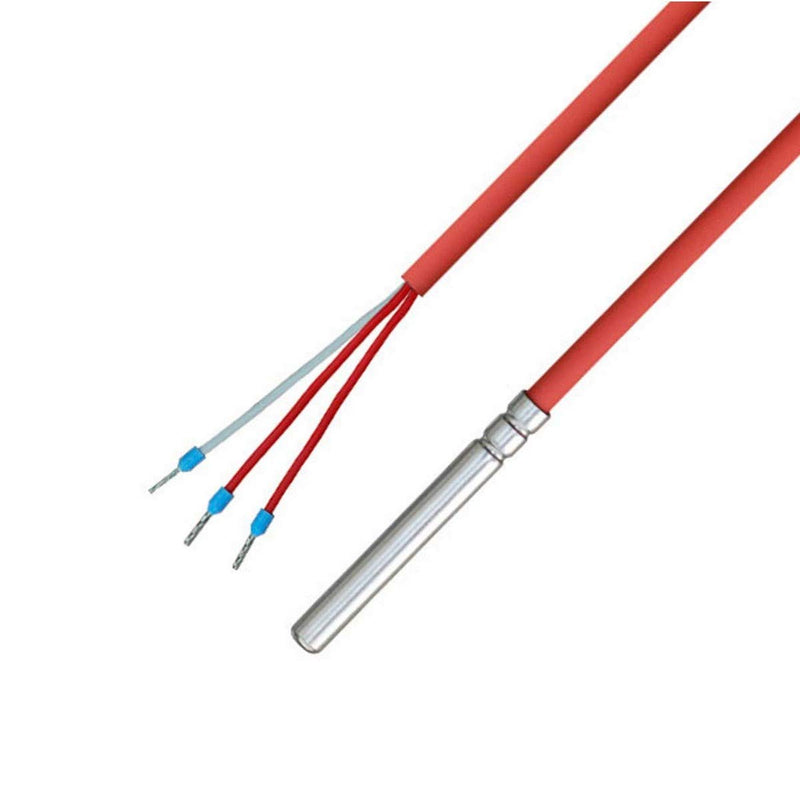 iOVEO 036HS01305 - Cable sensor/temperature sensor/solar sensor/temperature sensor PT100 3-wire with silicone cable up to 200°C, 5 meter single