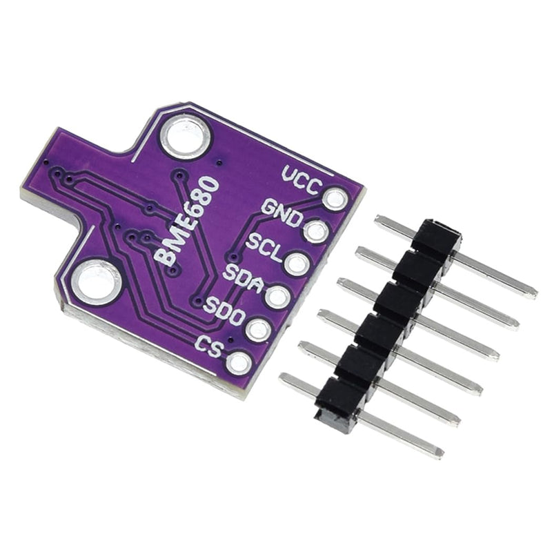 Hailege BME680 Temperature Humidity Sensor Module (Temperature/Humidity/Pressure/VOC Gas) High Precision Digital Environmental Monitoring Sensor with SPI IIC DC 5V4 in 1 Sensor