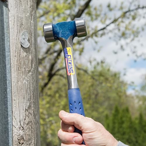 ESTWING Lineman's Hammer, 40oz Milled Face, Shock Reduction Grip, E3-40LM 40 oz