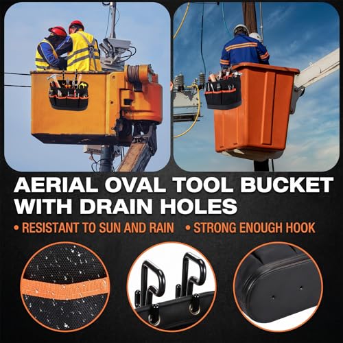 Bucket Truck Accessories, Tool Bag Organizer with 2 Hook, 1 Pcs