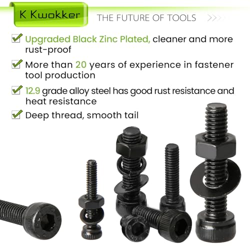 M2 M3 M4 Hex Socket Screw Set + M3 Screw Kit (Socket+Flat)