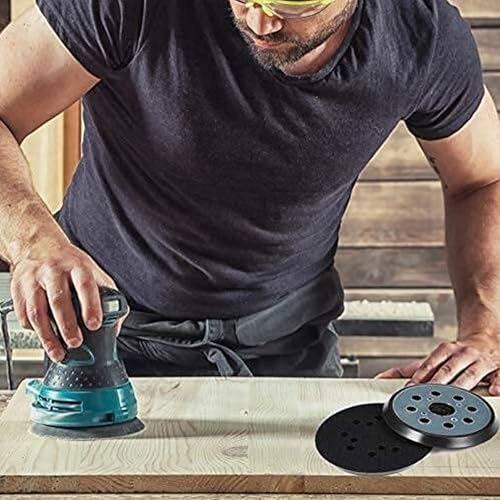 2 x Sanding Discs 125 mm , Sanding Disc Random Orbital Sander as Replacement Part Support Plate Pad for Makita BO5031, M9204, BO5021, BO5041743081-8 for DeWalt 151281-08 DW4388r, 8-Hole