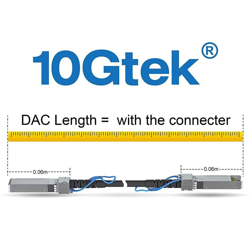 10Gtek SFP+ DAC Twinax Cable, Passive, Compatible with Force10 CBL-10GSFP-DAC-2M, 2 Meter(6.5ft) 2 Metre for Force10 1