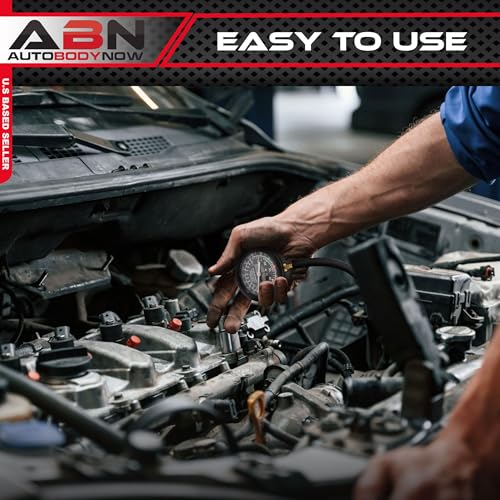 ABN Car Vacuum and Fuel Pump Tester Gauge Kit – Fuel Pump Pressure & Vacuum, Carburetor Intake Manifold, & Vacuum Test