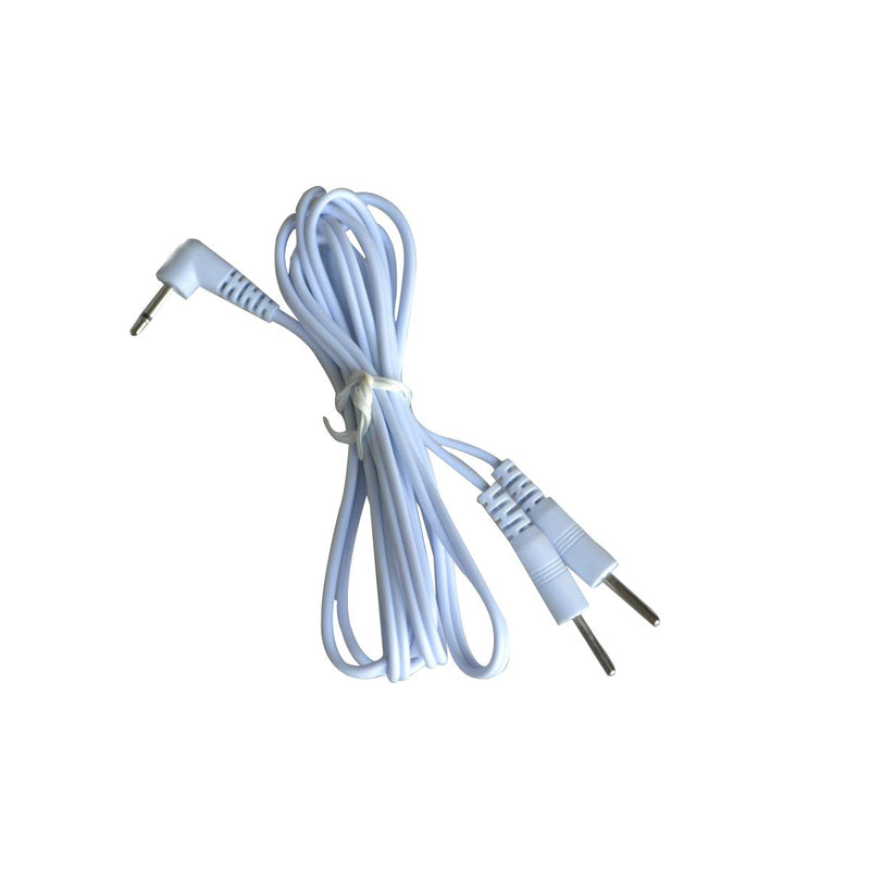 Dual Channel TENS Leads with 2mm Pin Plugs, 3.5mm Jack Plug, TENS Electrode Cable, TENS Device Replacement Cable (Pack of 1)