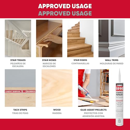 ROBERTS SR90 Stairs & Repairs High-Performance Utility Adhesive - 29 oz. Tube