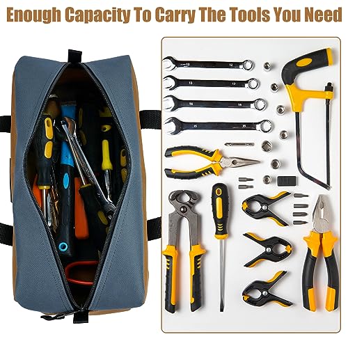 MELOTOUGH Utility Tool Tote bag Combo Kit-Includes 2 Medium Tool Organizer Bags for Electrician, Plumbing, Gardening, HVAC