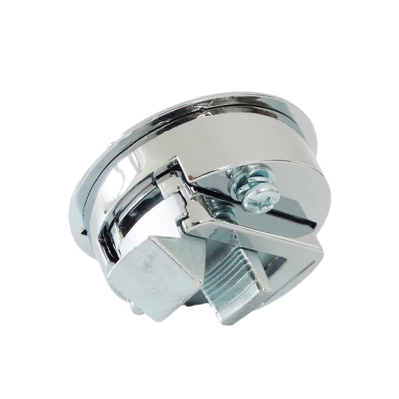 2PCS Boat Latch Flush Pull Slam Latch for Marine Boat Boor Latches 1/4'' Door Cabinet Hardware Silver Zinc Alloy 2 Pieces Silver_1