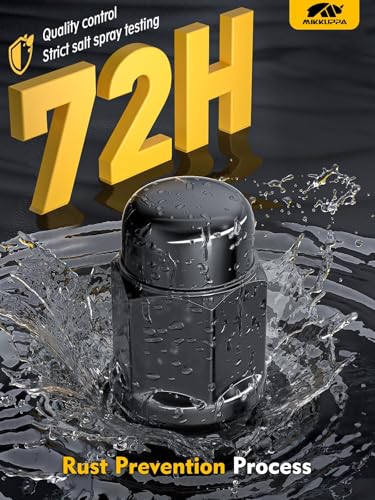 MIKKUPPA M12x1.5 Wheel Lug Nuts, Black 24PCS Closed End Tire Nut M12x1.5 - 24PCS