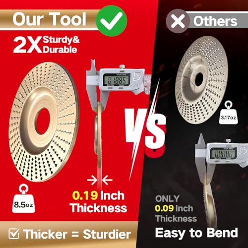 Pomsare 5PCS Angle Grinder Wood Carving Set, Sanding and Polishing Disc 5 PCS