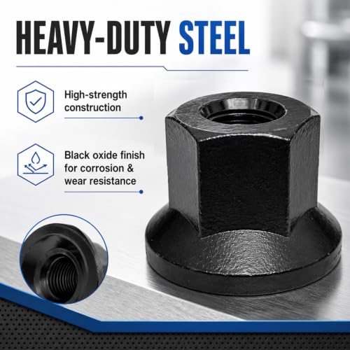 8Pcs Trailer Lug Nut 5/8"-18 Compatible with Swivel Flange Trailer Wheel Studs 5/8 18 Lug Nuts for 7K, 8K, 10K, 12K Axles Black