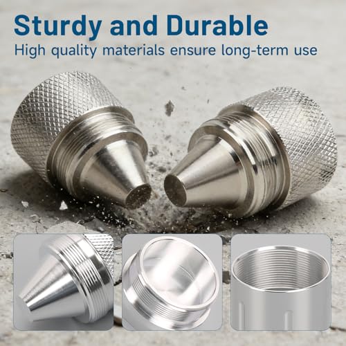 1.375''X24 Aluminum Alloy Cone Shaped Parts Fit for Sealed End Cap Aluminum Alloy End Cap Compatible with Tire Anti Theft Cover Fit for Fretlina Kenworth Peterbilt Volvo MCCA 12 Pack (Silver) Silver