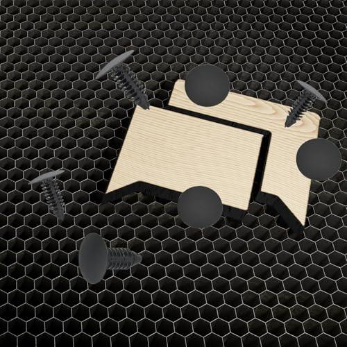 PATIKIL 7.5-8mm Honeycomb Pins, 50 Pcs Honeycomb Laser Bed Hold Down Pins Laser Engraver Accessories for Engraving Machine Supplies, Black